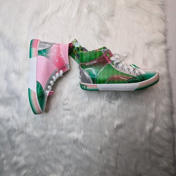 NWT Wicked Women's High Top Sneakers, Sizes 8 1/2 Multicolor - Picture 7 of 11